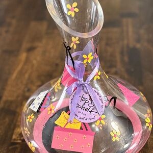 Top Shelf Glass 65 fl oz. Slanted Top Wine Decanter